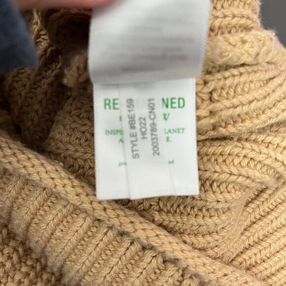 J. Crew || Relaxed Rollneck Sweater in Sandy Beach Tan Size XS - Picture 4 of 9